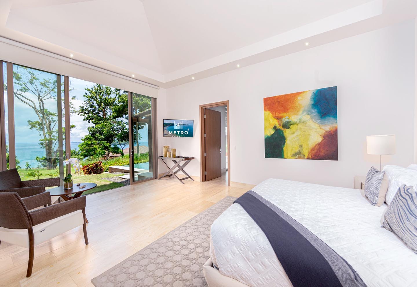 pearl island panama master bedroom
