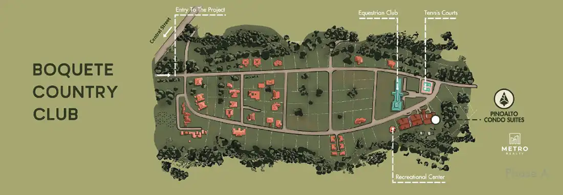 boquete panama Boquete Country Club Land Map