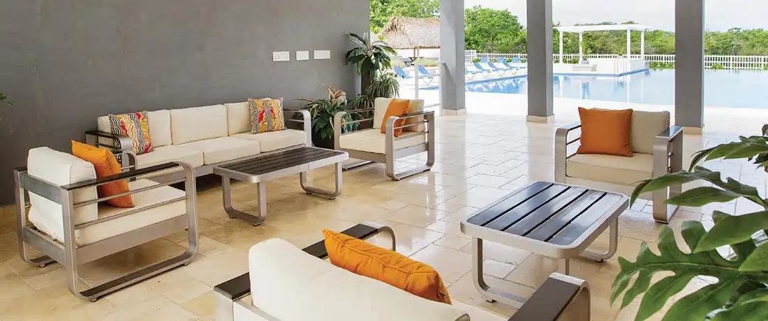 bijao beach club and residences social area