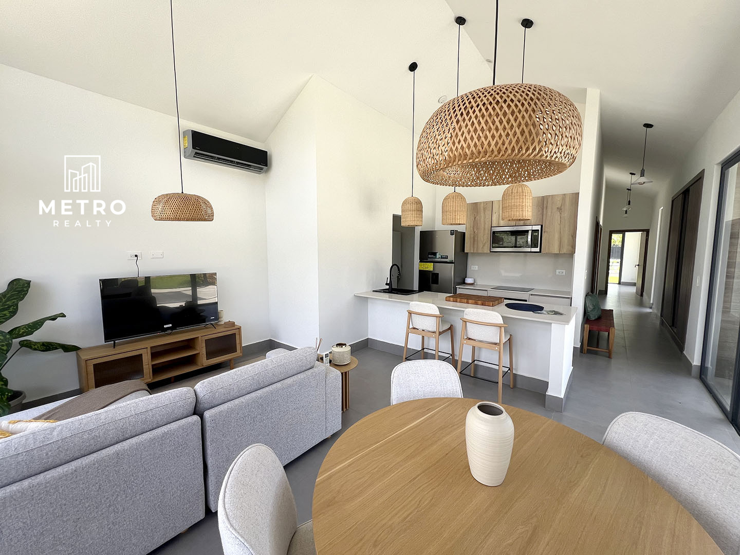 homes for sale in los santos panama Living room and kitchen