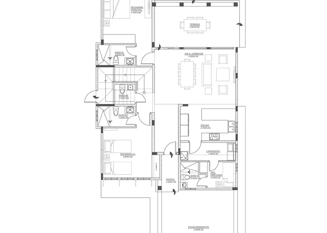 Casas en Venta en Cocle plans first floor