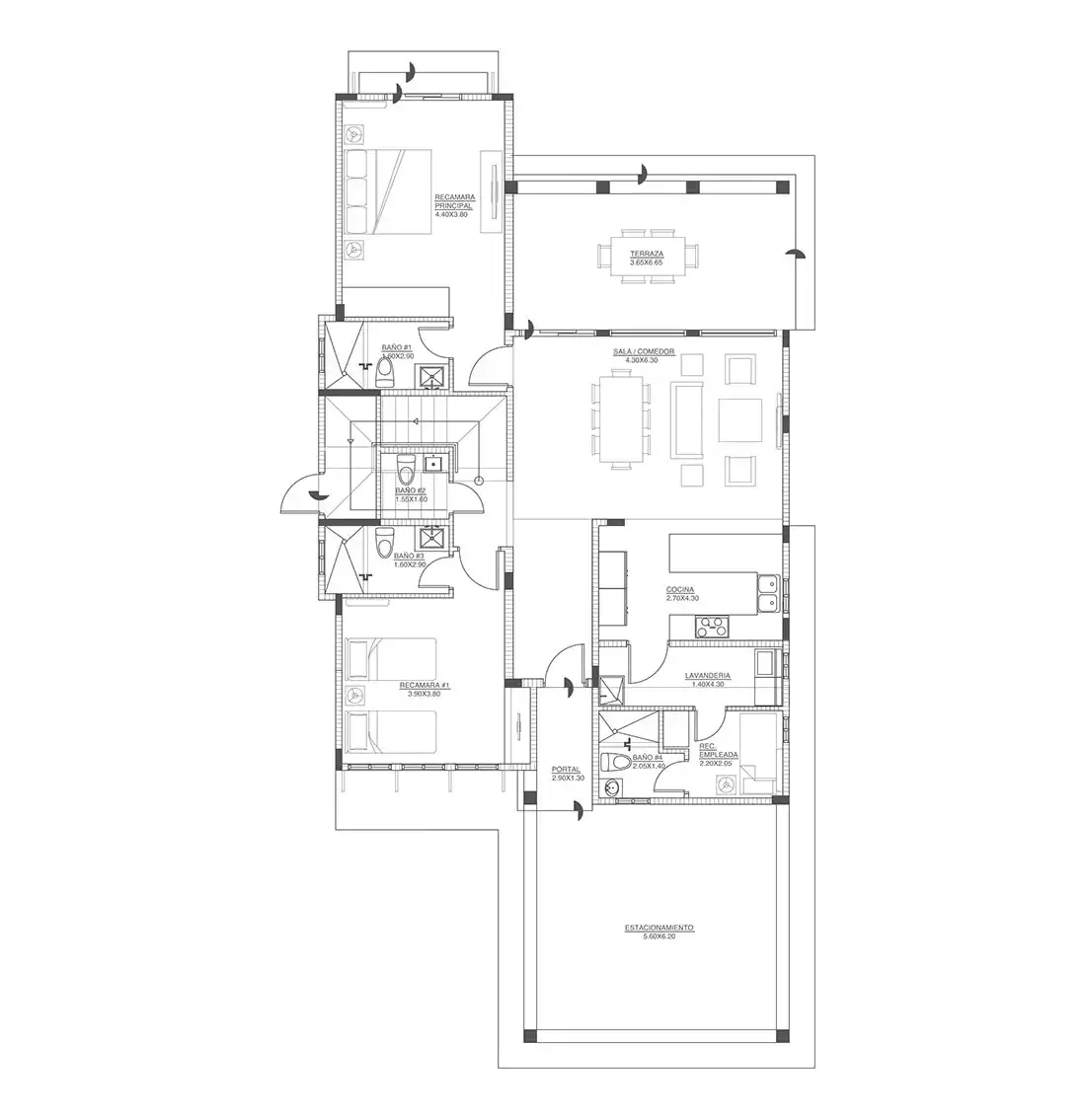 Casas en Venta en Cocle plans first floor