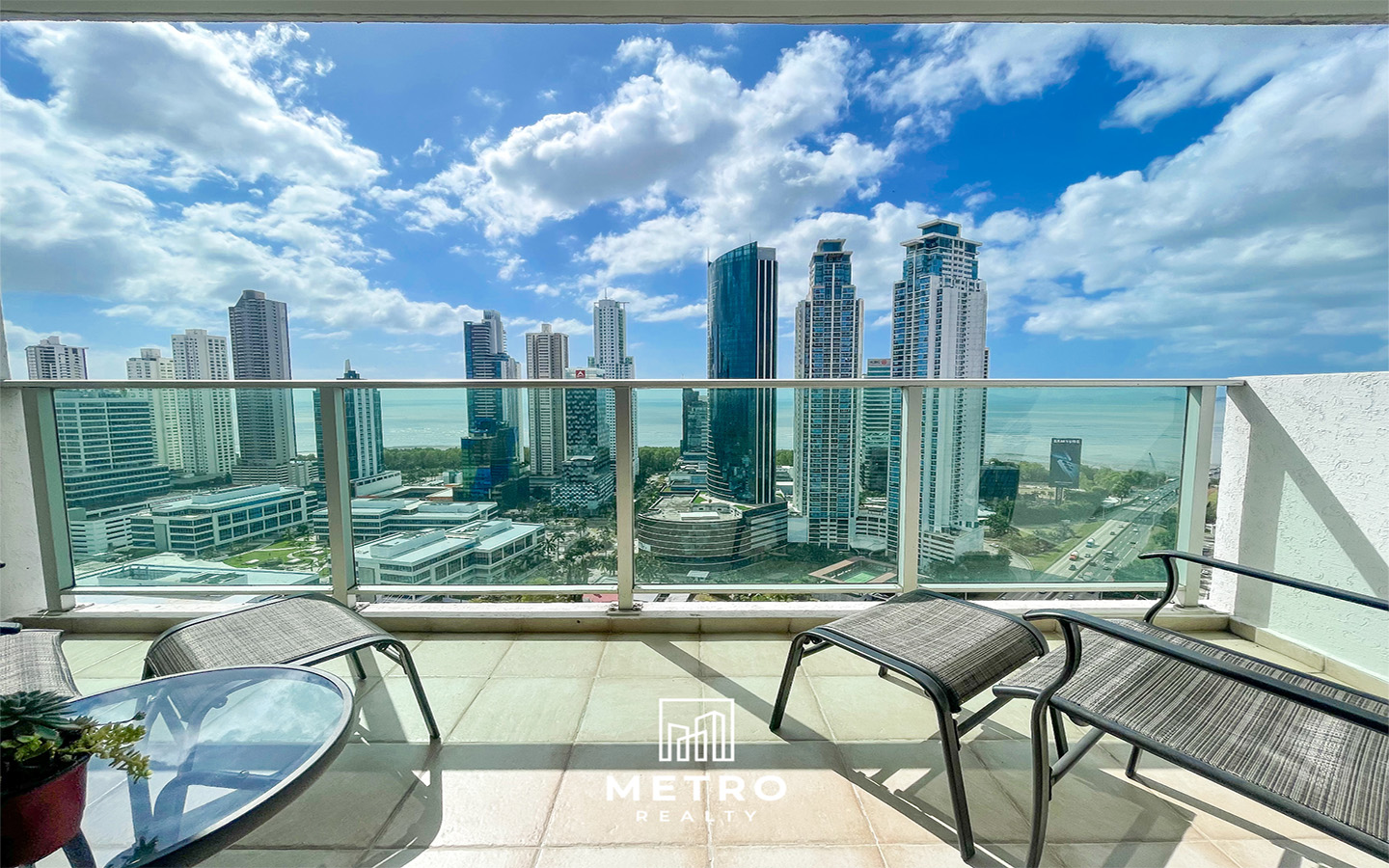 Panama City Condo Rentals Beautiful Apartment in PH Sevilla Balcony