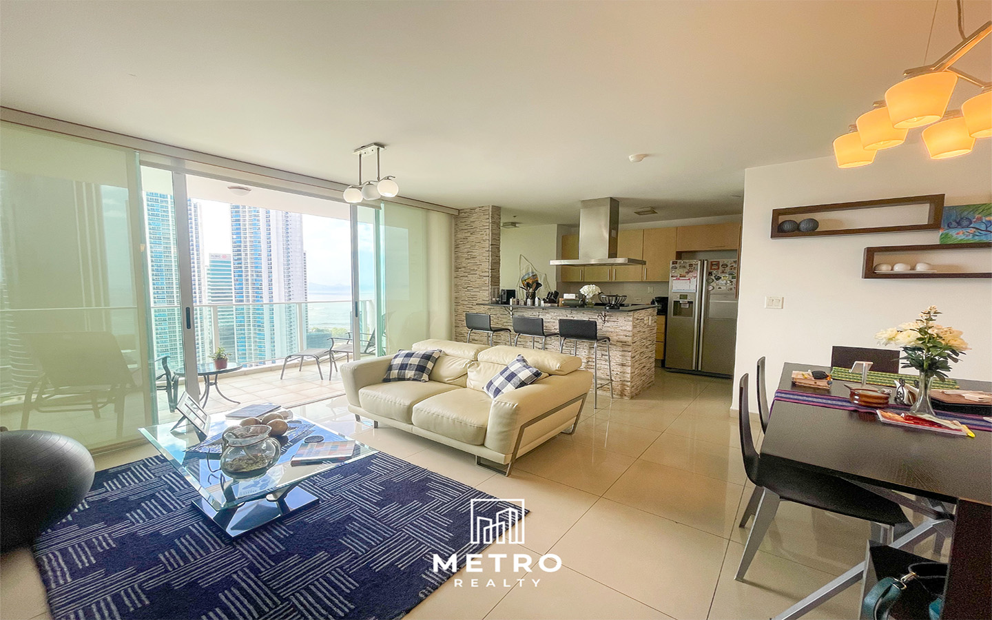 Panama City Condo Rentals Beautiful Apartment in PH Sevilla Living room