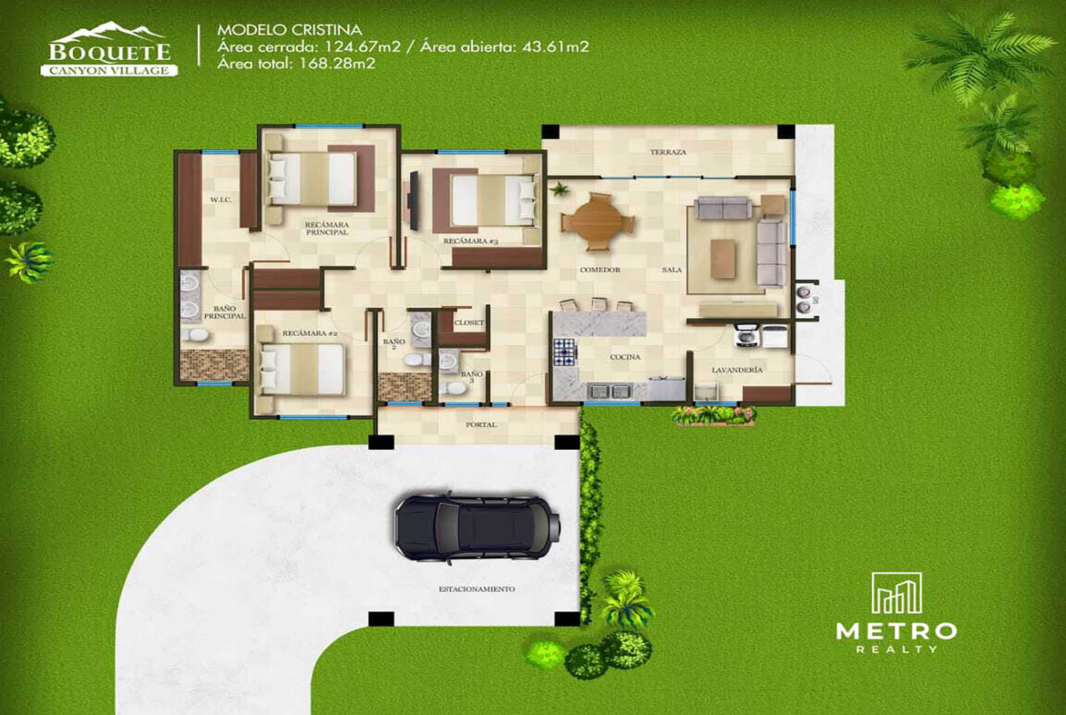 Boquete Canyon village Blueprint