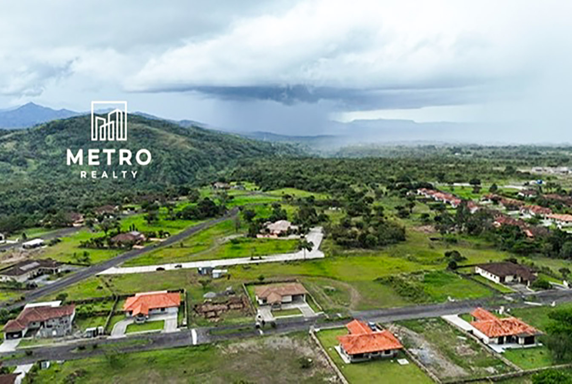 Boquete Canyon village aerial view