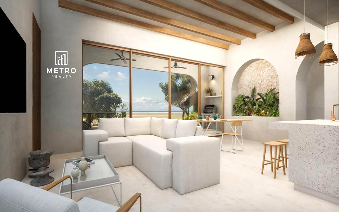Playa Venao Panama Casa Arco for Sale living room