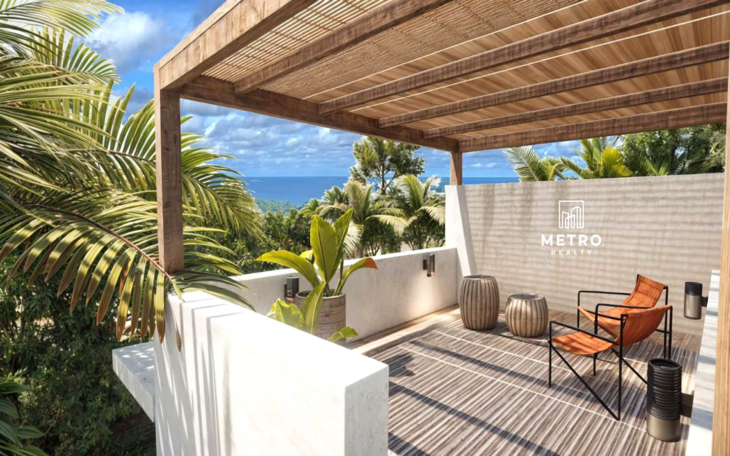 Playa Venao Panama Casa Arco for Sale terrace with ocean view
