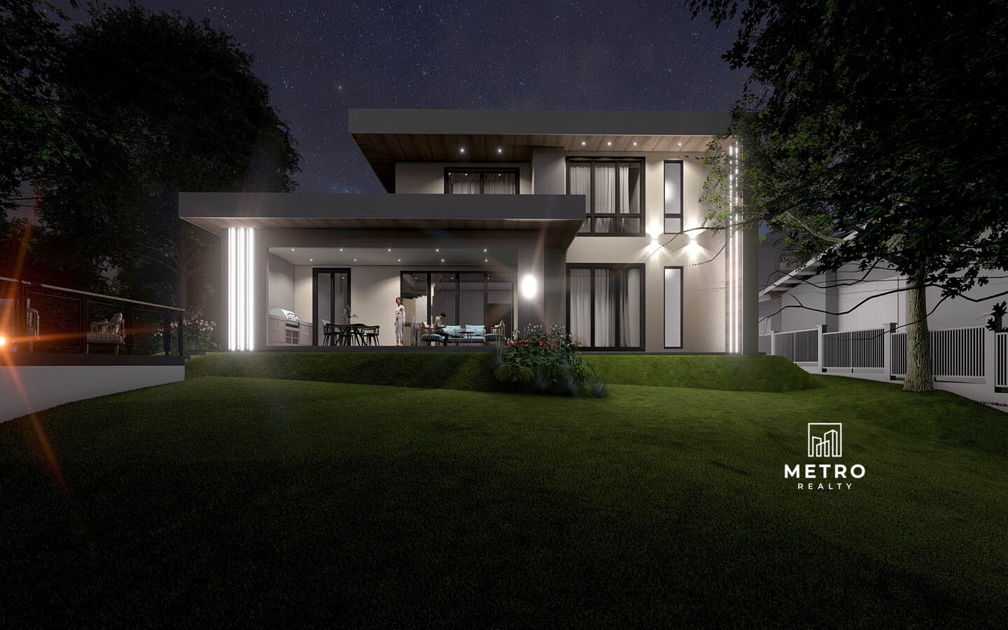 Ave del Paraiso Model for Sale at Lucero Golf Country Club front night