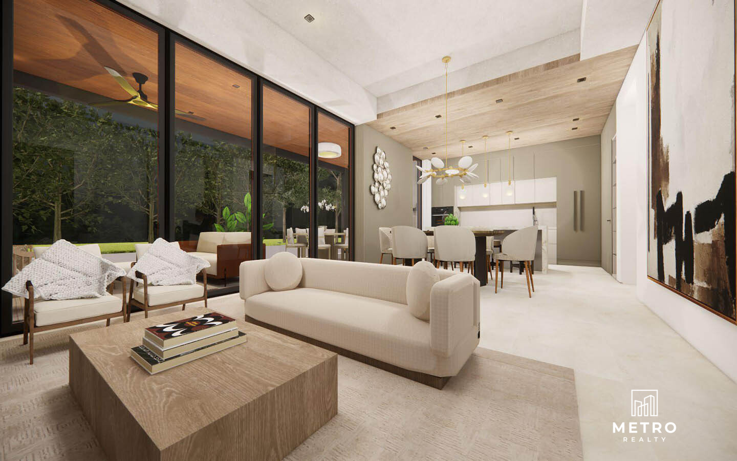 Ave del Paraiso Model for Sale at Lucero Golf Country Club living room