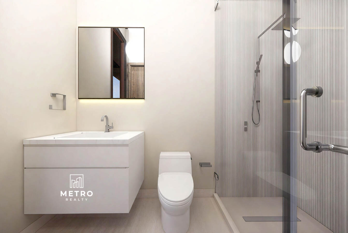 Ave del Paraiso Model for Sale at Lucero Golf Country Club modern bathroom