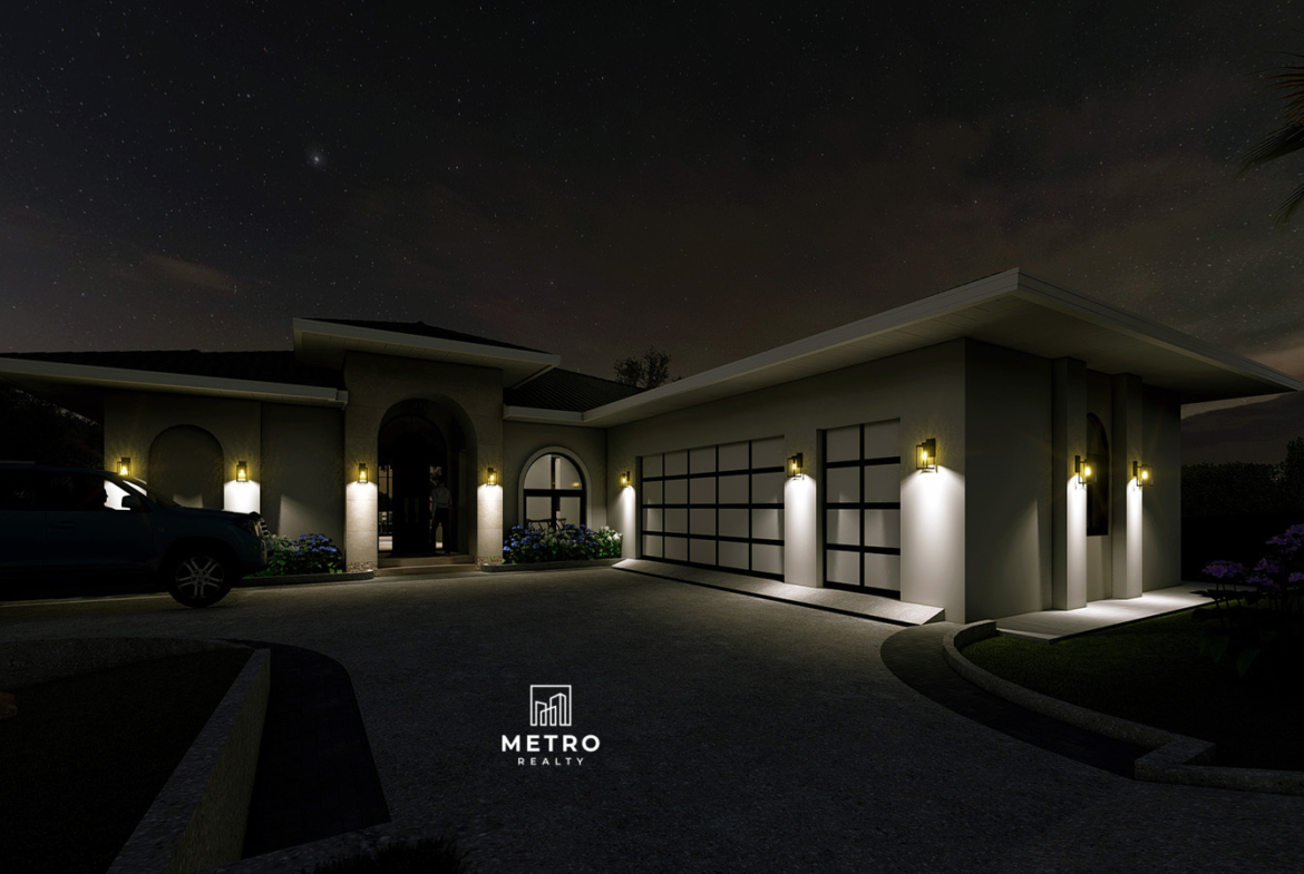 Hortensia Model for Sale at Lucero Golf Country Club Front night