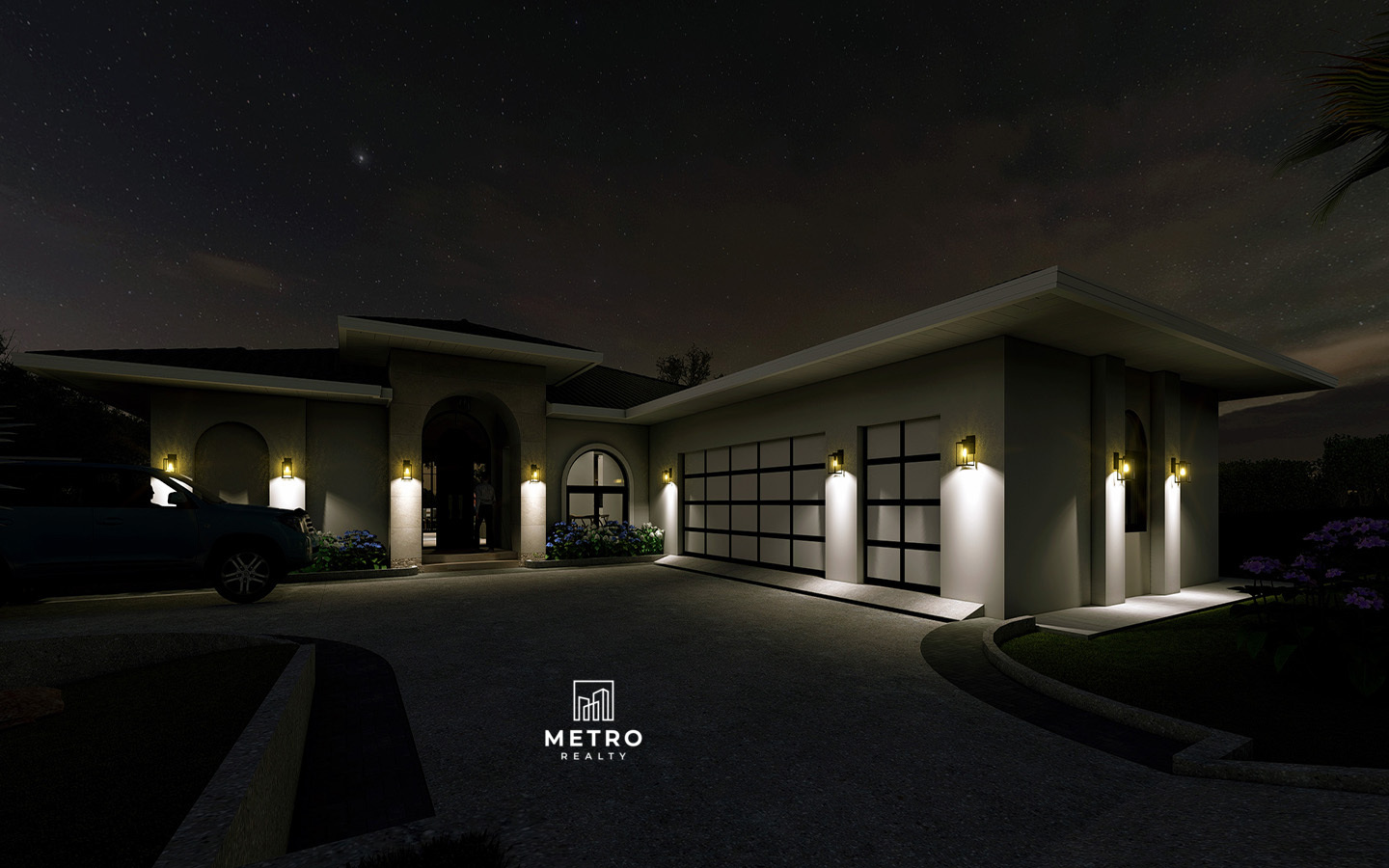 Hortensia Model for Sale at Lucero Golf Country Club Front night