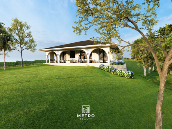 Hortensia Model for Sale at Lucero Golf Country Club back garden