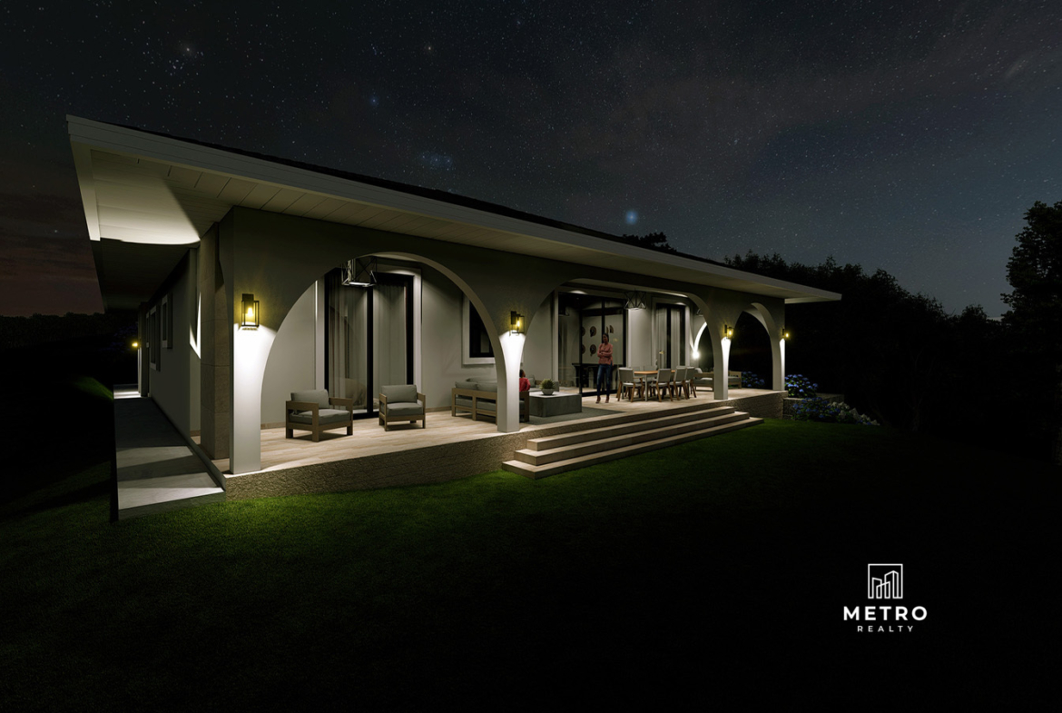 Hortensia Model for Sale at Lucero Golf Country Club back night