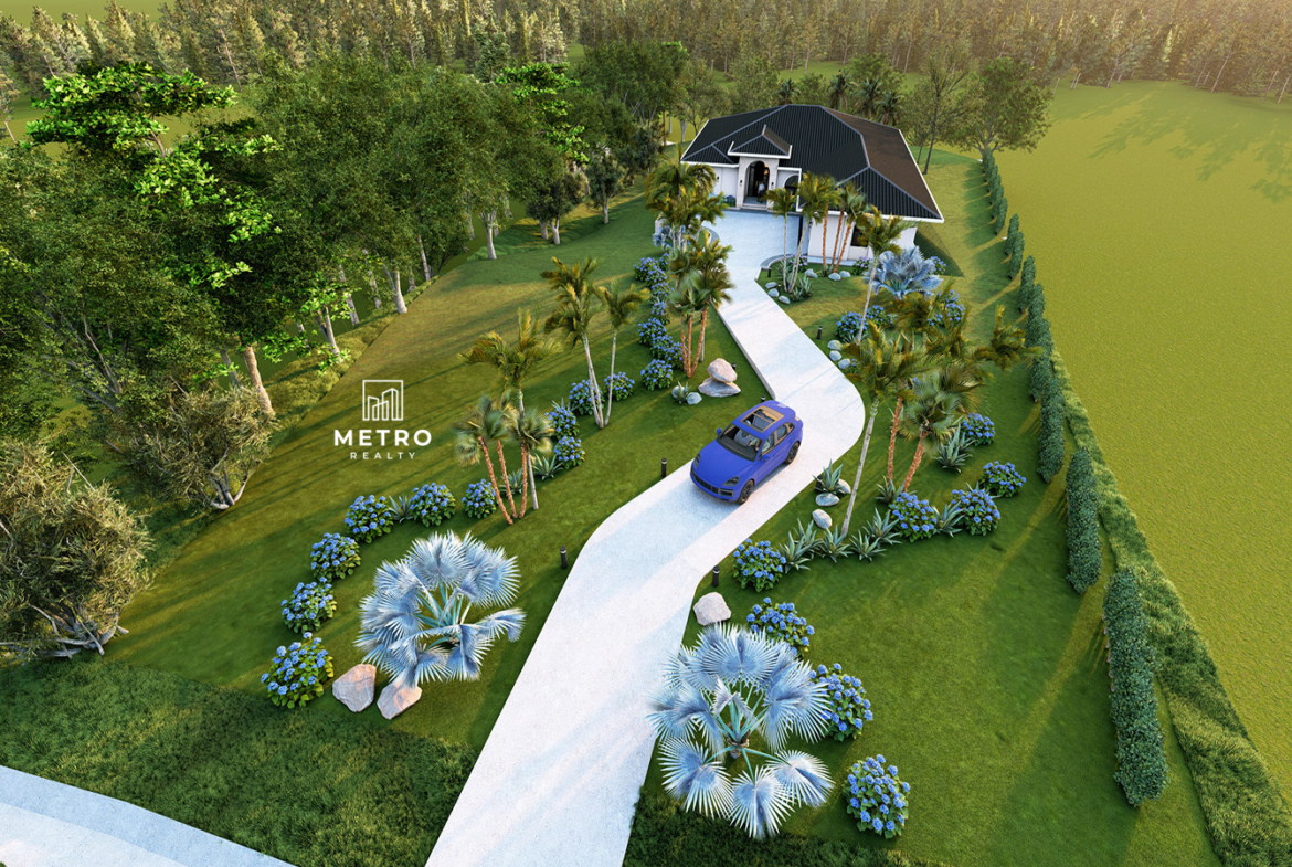 Hortensia Model for Sale at Lucero Golf Country Club beautiful driveway