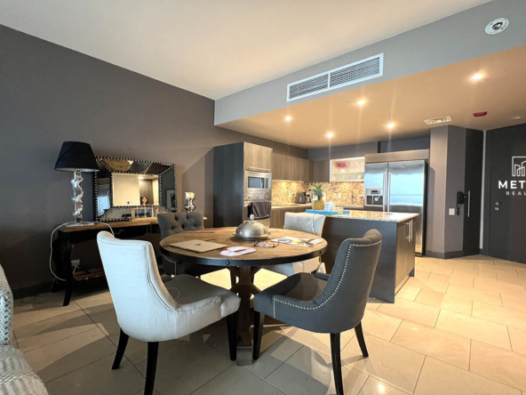 JW Marriott Panama Apartments for Sale beautiful view kitchen and dining view