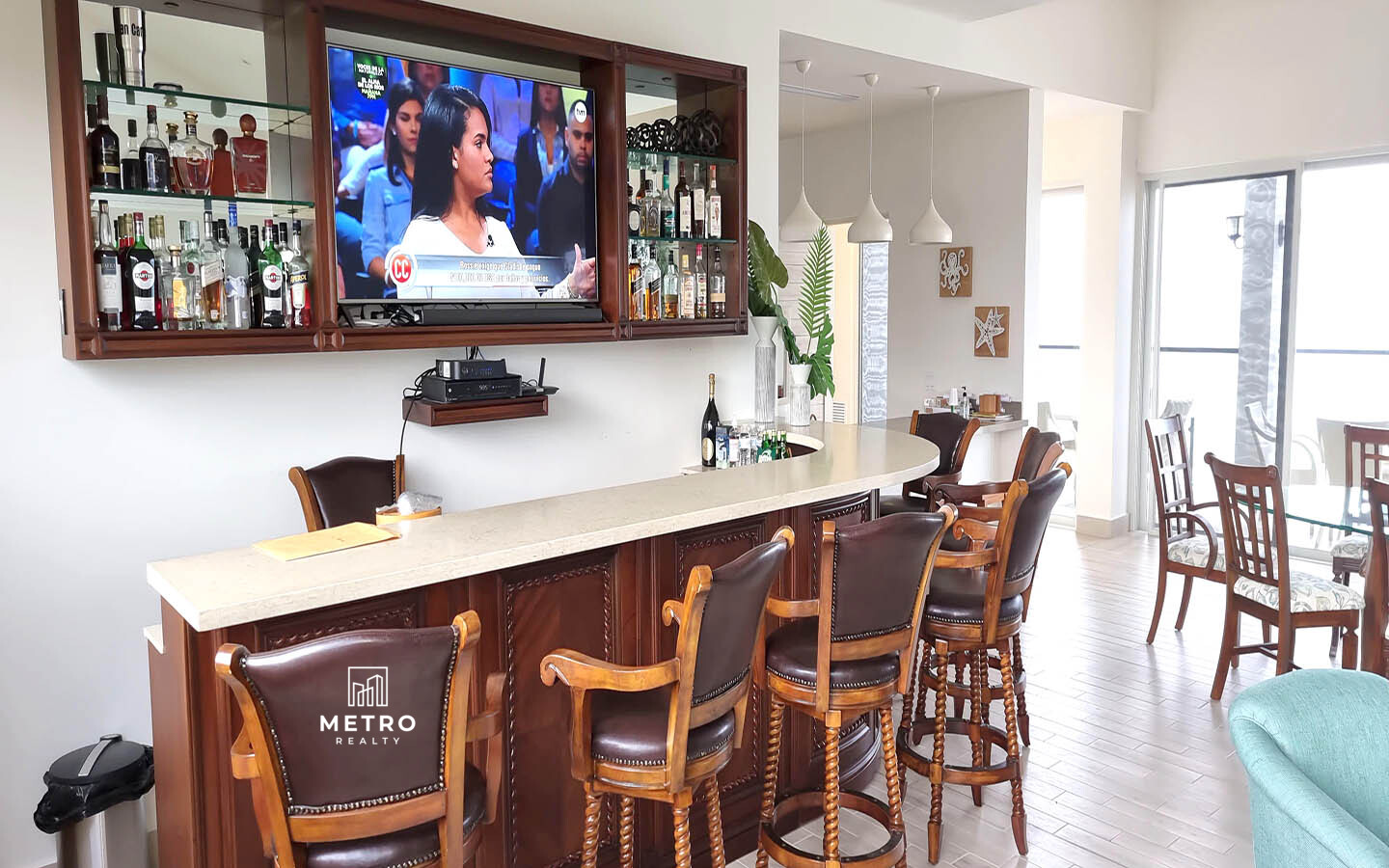 Playa Caracol Las Olas Penthouse for Sale luxury bar