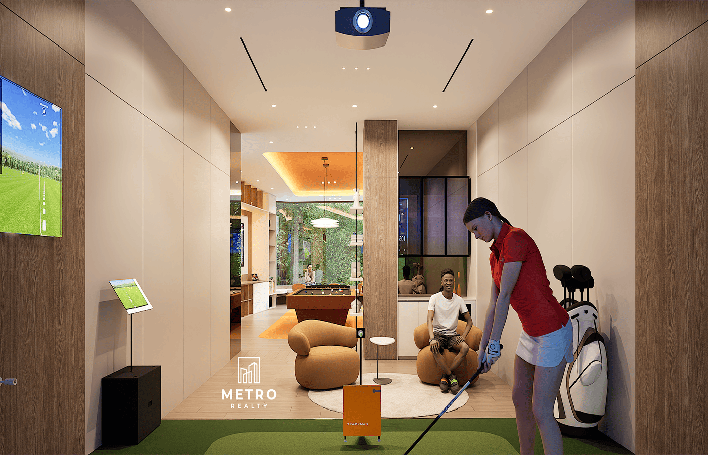 Bosco di santa maria Panama apartamenti lago Golf Simulator