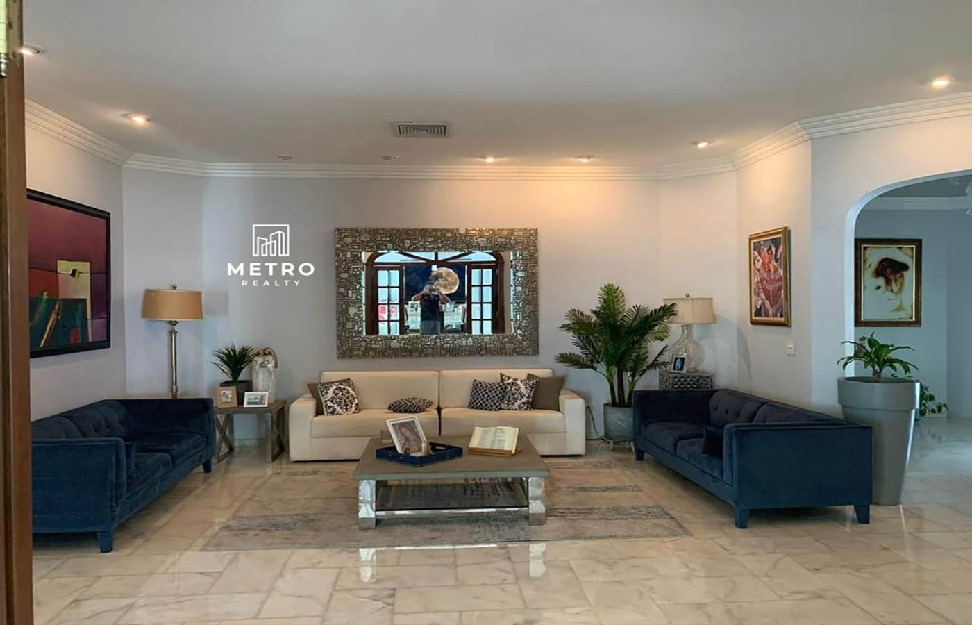 House for Sale in Altos del Golf Panama Luxury Living Room