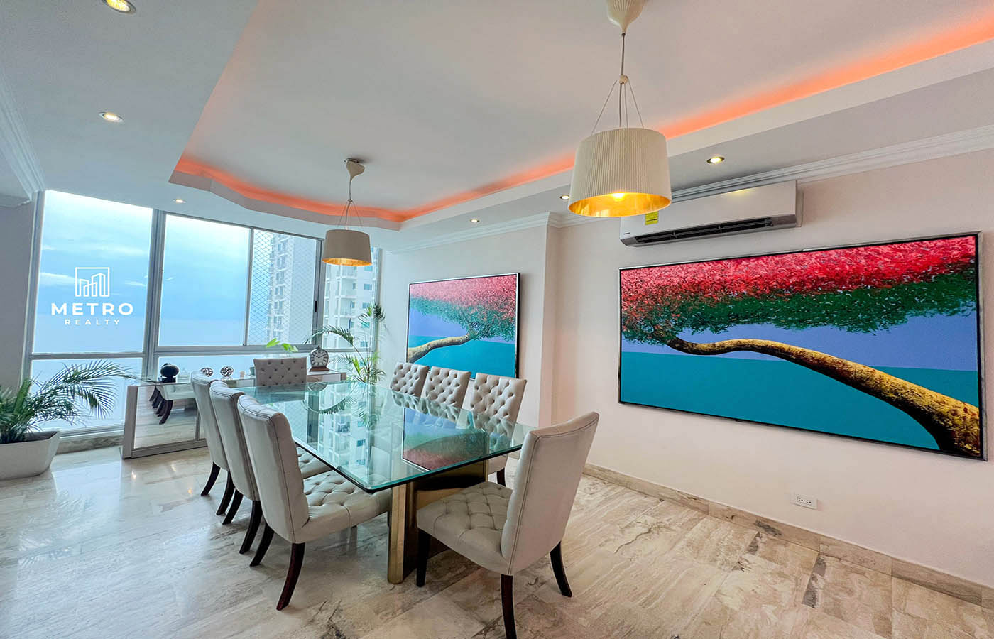 blue bahia panama Beautiful Dining Room