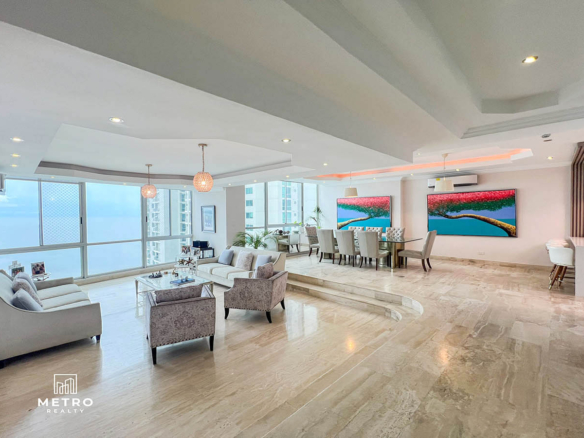 blue bahia panama Living Room and Dining Room