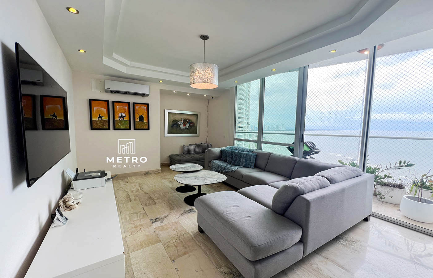 blue bahia panama Luxury Living Room